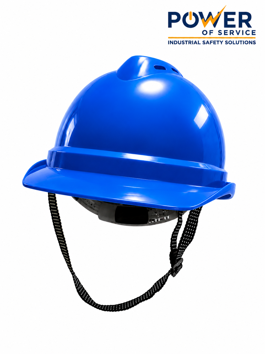 power-industrial-safety-helmet خوذة حماية رأس صناعية POWER® مصنوعة من البلاستيك الخام عالي الجودة، مناسبة للمصانع ومواقع الإنشاءات
