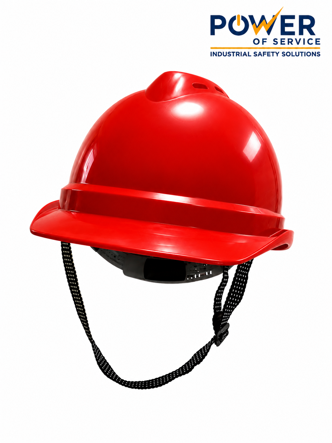 power-industrial-safety-helmet خوذة حماية رأس صناعية POWER® مصنوعة من البلاستيك الخام عالي الجودة، مناسبة للمصانع ومواقع الإنشاءات